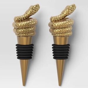 Threshold 2 Pack Gold Snake Wine Bottle Stoppers